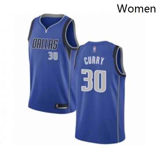 Womens Dallas Mavericks 30 Seth Curry Swingman Royal Blue Basketball Jersey Icon Edition